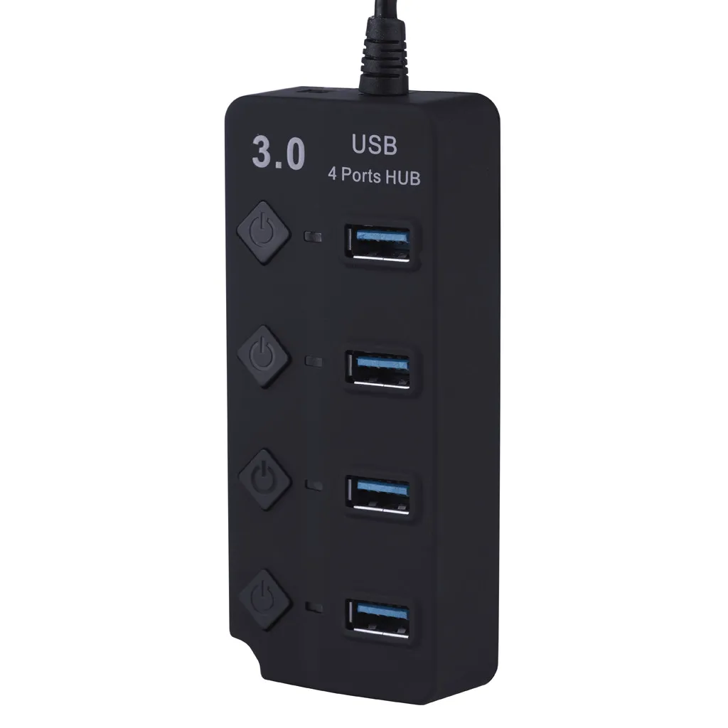 Ouhaobin USB3.0 концентратор супер Скорость 5 Гбит/с концентратор USB3.0 чип 4-Порты и разъёмы концентратор для компьютера USB ЗУ для мобильного телефона