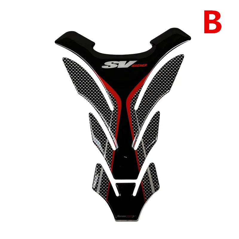 3D мотоцикл чехол для Suzuki SV650 SV650S SV650X SV 650 топливный бак наклейка рыбья кость паста топливный бак коврик Защитная Наклейка - Цвет: B