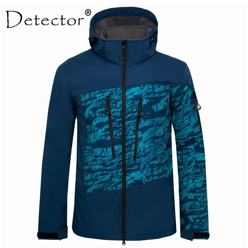 

Детектор Водонепроницаемый Тепловой Мужская походная куртка тактическая камуфляжная флисовая куртка Охота Рыбалка Альпинизм дождевик ветровка