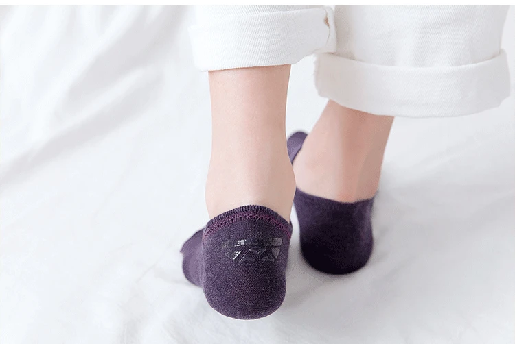 Spring And Summer New Style WOMEN'S Invisible Socks Cotton Cartoon Embroidered Low-Cut Casual No-show Socks Women's Candy-Colore