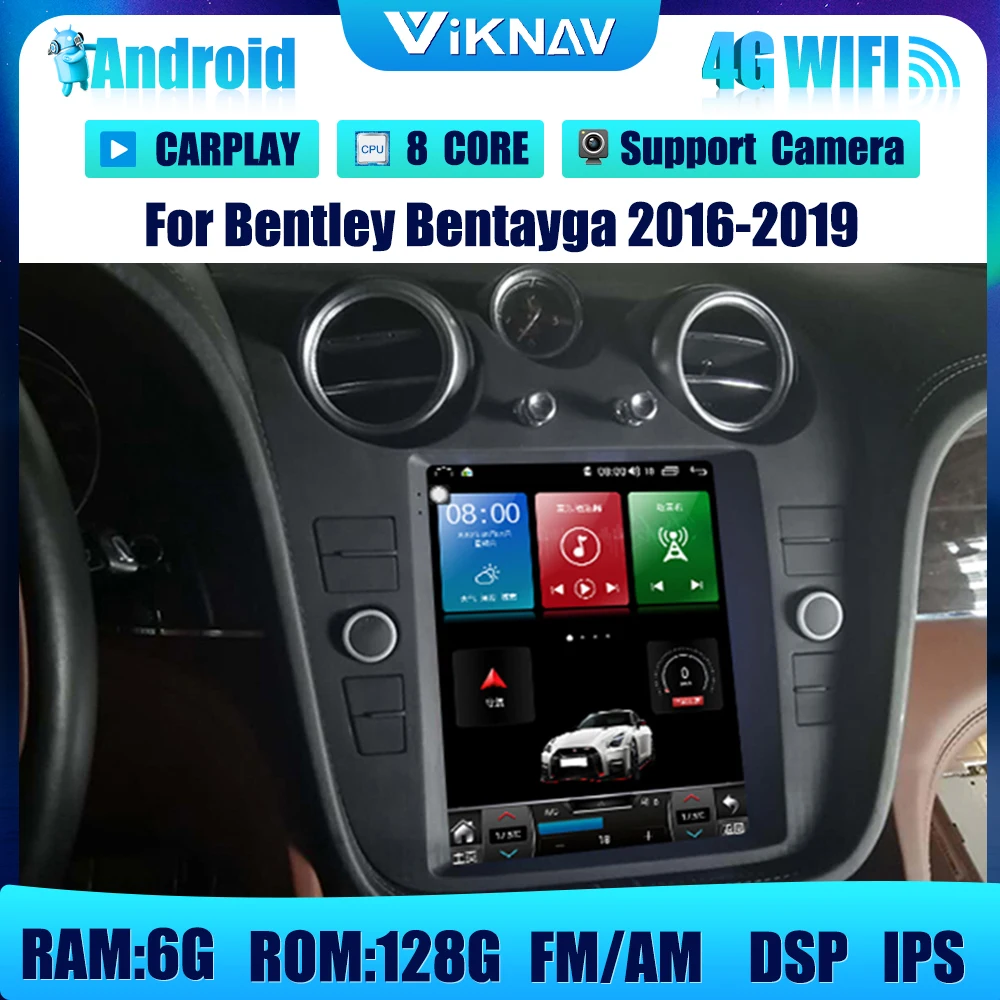 

9.7inch Android car radio GPS Navigation For Bentley Bentayga 2016-2019 Car DVD Multimedia Player head unit Stereo receiver 2din