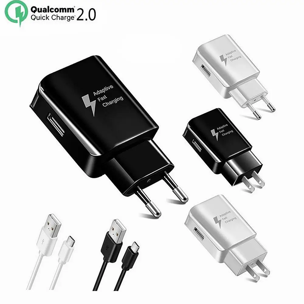 Fast Charger 1.2 m USB Type-C Cable Travel Adapter EU/US Note8 S9 S8 C5 C7 C9 Pro Devices Battery Charger for Smartphone