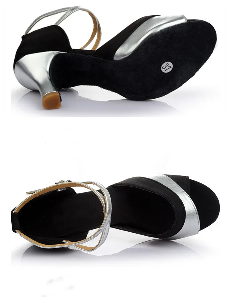 Heeled Women's Tango Ballroom Latin Salsa Dance Shoes 5/7cm For Girls Ladies