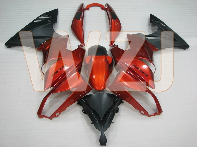 EX 650 2010 наборы обтекателей NINJA 650R 2011 оранжевый золотой черный набор для всего тела EX 650 2009-2011 обтекатель мотоцикла - Цвет: COMPRESSION mold
