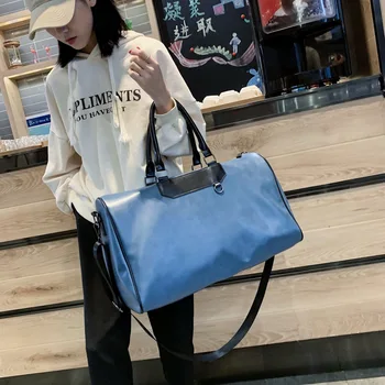 

PU Travel Bag Female Short-distance Luggage Storage Bag Tide Brand Travel Portable Package Large Capacity Business Clothes Bag