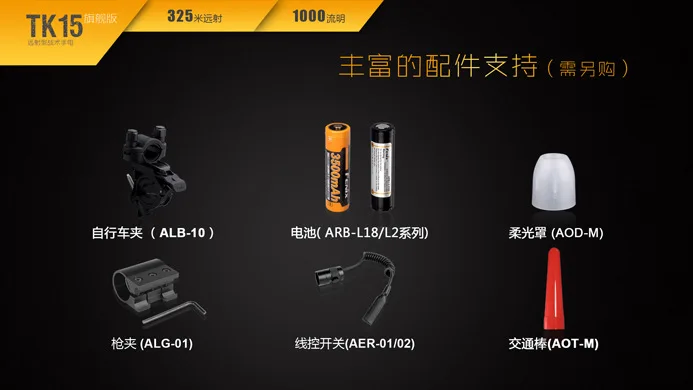 

FENIX Phoenix TK15 UE Ultimate Power Torch Riding Hunting