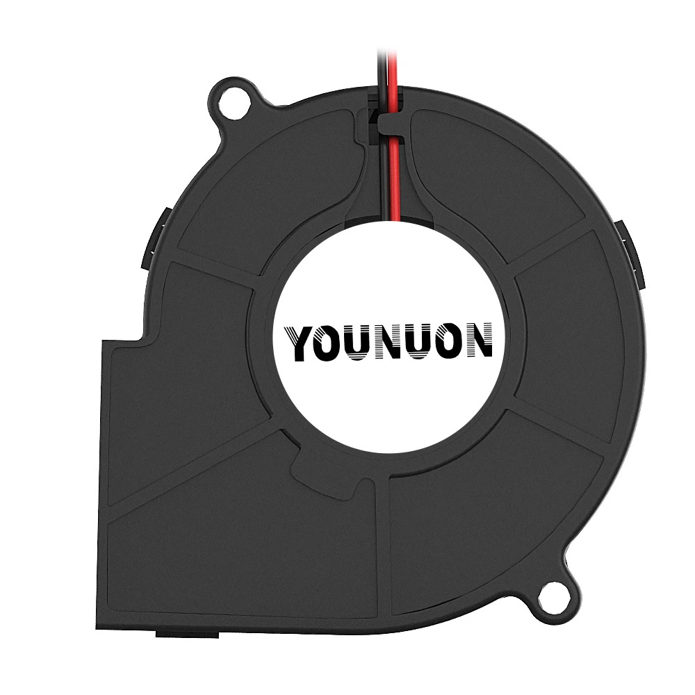 Bola Dupla Turbo Ventilador do Radiador Ventilador Centrífugo Dissipador de Calor 75 mm x 30 mm 75 mm 5v 12v 24v 75 mm 75 cm - Imagem 6