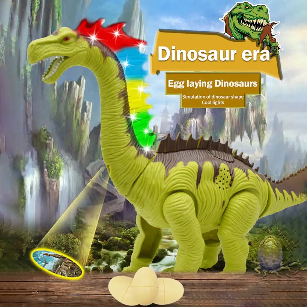 dinosaurio de juguete que camina