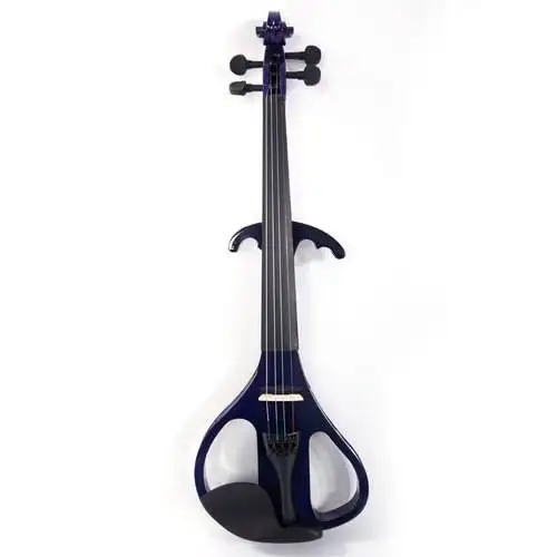 

LJ Basswood Electric Violin Case Rosin Head Set Bow Battery Connecting Line Purple solid wood violin Musical instrument adult