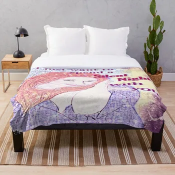 

A Silent Night With You Throw Blanket Soft Sherpa Blanket Bed Sheet Single Knee Blanket Office Nap Blanket