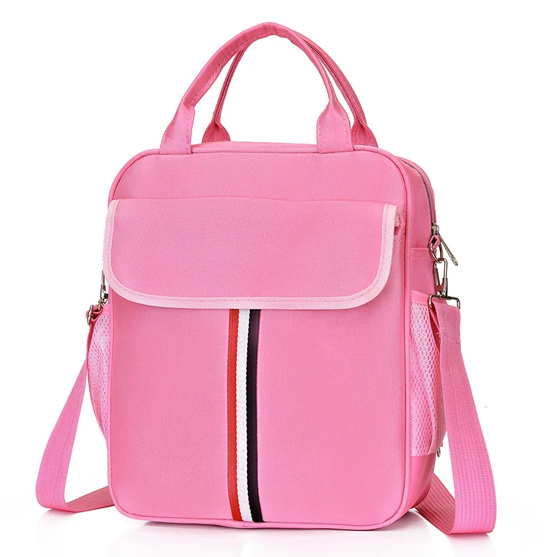 

School Bag New Style Solid Color bu xi dai Lightweight Wearable Three-purpose Bag Young STUDENT'S Makeup Missed Lessons Bag