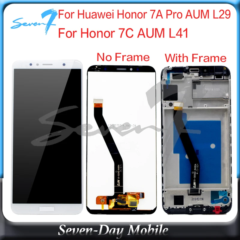 Cena 1440x720 5.7 cal dla Huawei Honor 7A pro aum l29 AUM L41 wyświetlacz LCD ekran dotykowy dla Honor 7C AUM L41 LCD Digitizer zgromadzenie