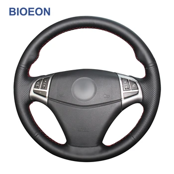 

Black PU Artificial Leather Hand Sewing Car Steering Wheel Cover for Ssangyong Korando 2011 2012 2013-2014