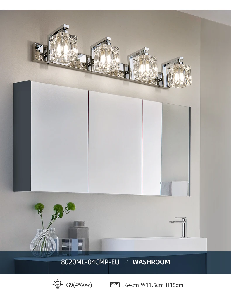 Bathroom Wall Sconce, 4 lights