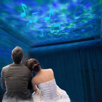 

New Upgrade Bluetooth Ocean Projection Lamp Remote Control Radiant Sky Music Projection Lamp Светильник Hot Sale#GH