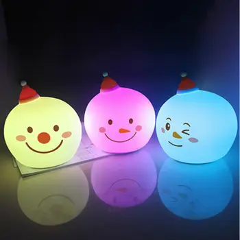 

New Style Snowman Pat Light Electronic LED Snowman Light Christmas Color Changing Night Light Home Decoration