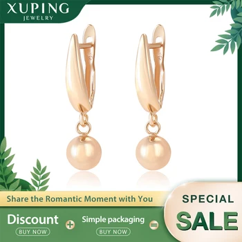 

Xuping Jewelry New Style Classic Hoop Earrings Temperament Synthetic Cubic Zirconia Fashion Women Girl Gifts 99716