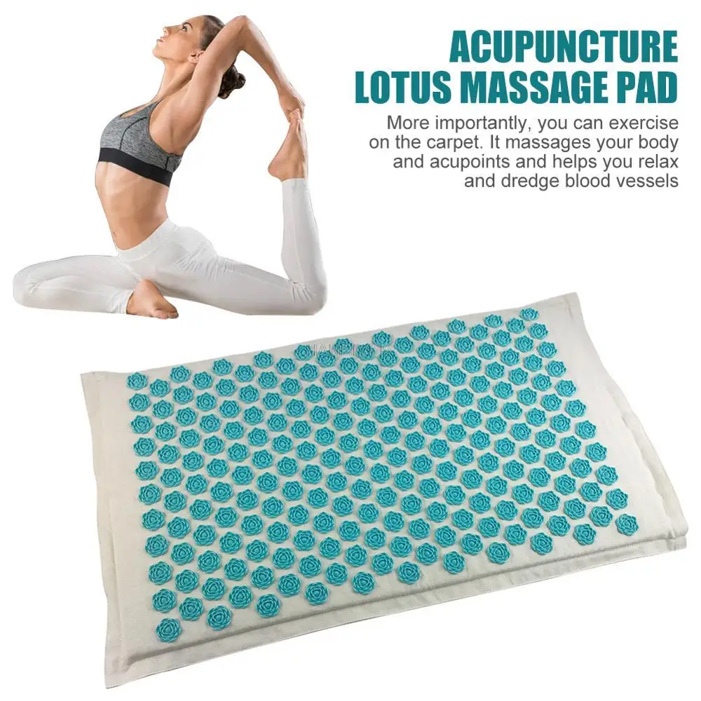 Pranamat Eco Lotus Spike Mat Acupuncture Massage Cushion Kuznetsov's  Applicator for Neck Foot Back Yoga Acupressure Massage Mat - AliExpress