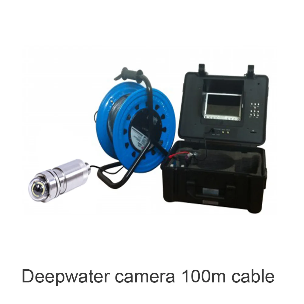 100-300M Cable Underwater Surveillance Camera For Deepwater Well Inspecttion Waterproof IP68 Video Recorder System | Безопасность и