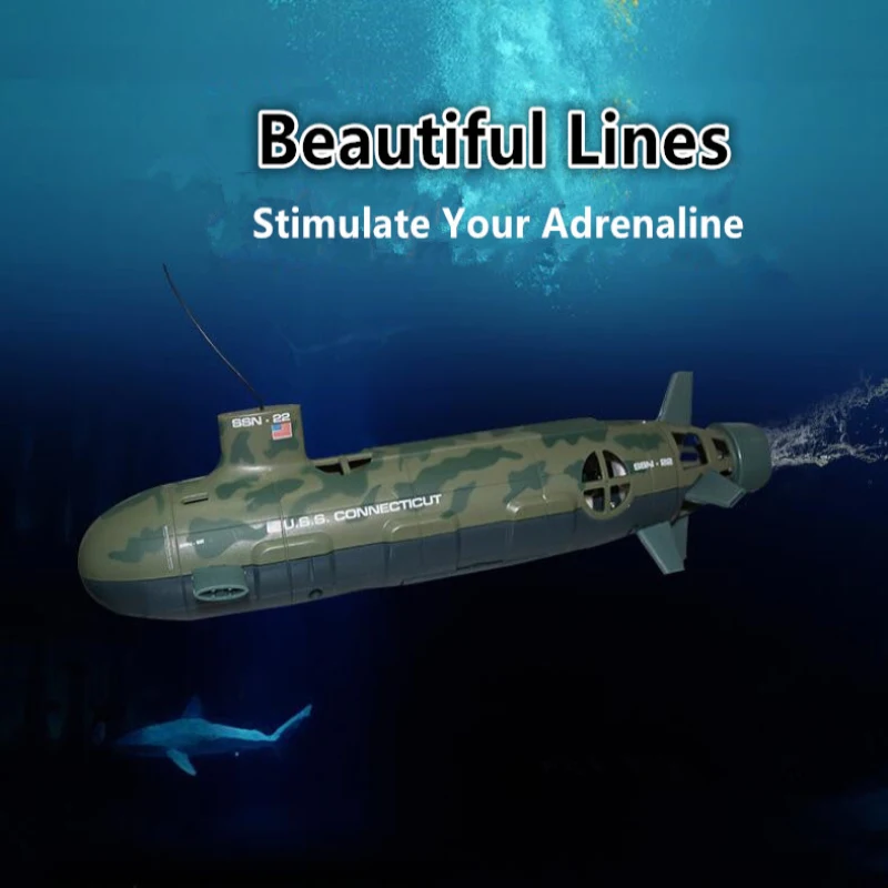 RC Submarine Simulation Submarine Remote Control RC Submarine 6CH Water-Cooled Children's Electric Toy Model Simulation Battleship