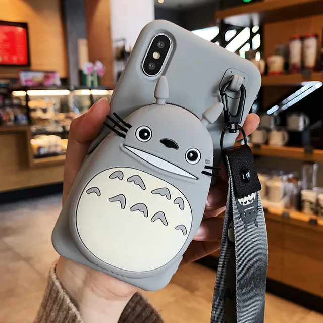 3D мультфильм Тоторо рука с чехол для телефона Xiaomi Redmi 7 6 5 GO Pro S2 Y2 A2 Lite s силиконовый