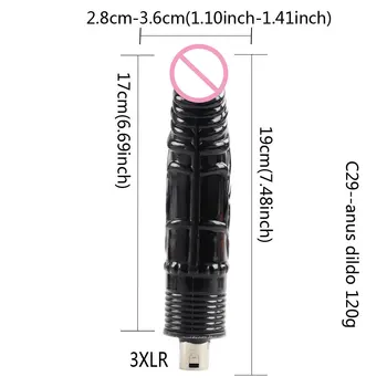 Fredorch Super Big Black Dildo for 3XLR  SEX Machine A2/F2/F3, Accessories for Love machine 6