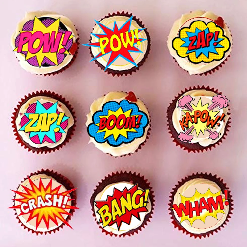 Eerste Lucht inhalen Eetbare Slogan Pre Cut Wafer Cupcake Toppers, Mode Taart Idee Decoratie,  Eetbare Papier Voor Cupcake Decoratie| | - AliExpress