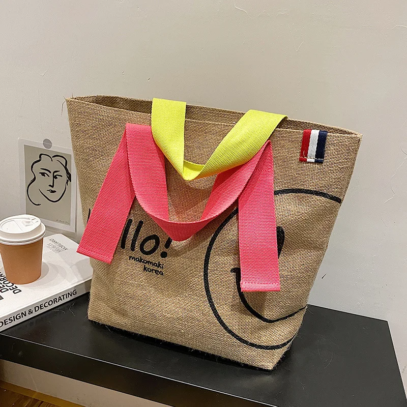 

Сумка-тоут женская с мультяшным принтом, 2022