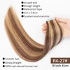 MRSHAIR-Extensions de cheveux naturels lisses | Adhésifs invisibles sur trame de peau, cheveux naturels bruns, bande adhésive, blonds, pour Machine, 20 pièces ► Photo 2/6