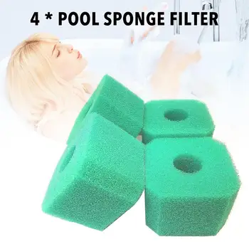 

4 Pcs Pool Sponge Filters Foam Washable Reusable Sponge Hot Tub Spa Foam Filters Spa Accessory For V1 S1 Pool Filter