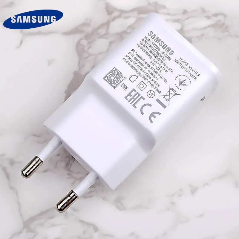 Samsung S10 S9 S8 Plus Fast Charger Power Adapter 9V 1.67A Quick Charge Type C Cable For Galaxy A70 A50 A30 S A31 A51 Note 7 8 9 usb c 20w Chargers