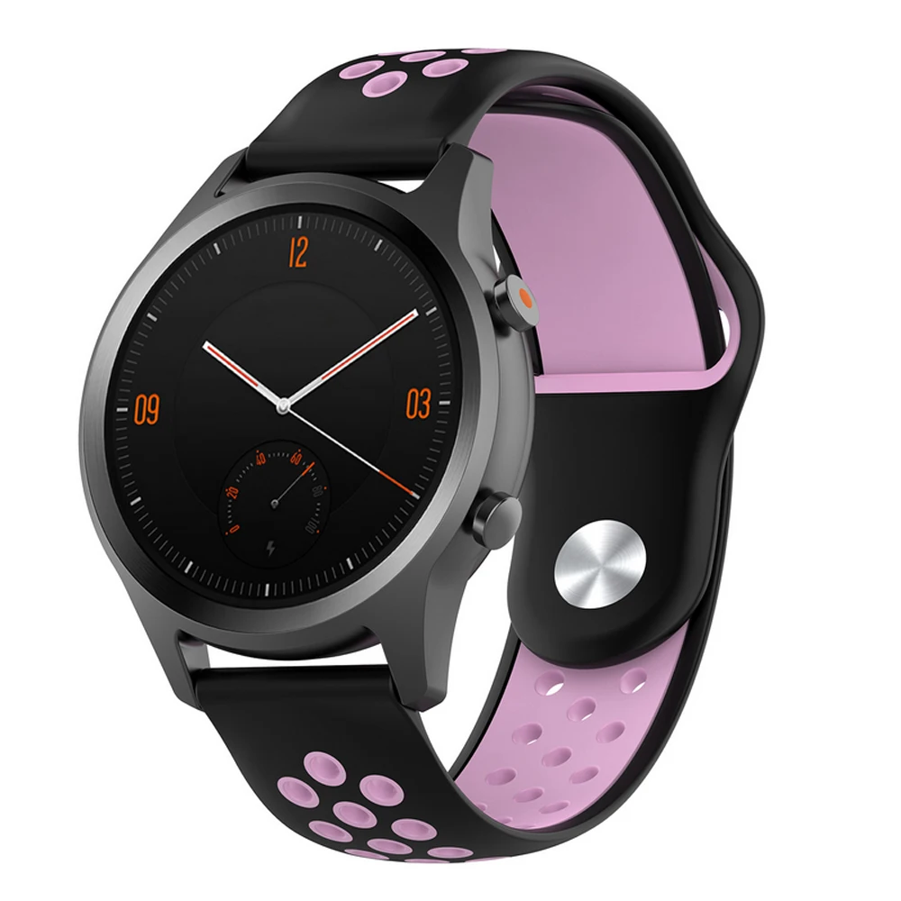 Силиконовый ремешок для полярного воспламенения Смарт-часы ремешок для POLAR Vantage M сменные браслеты - Цвет: Black Pink