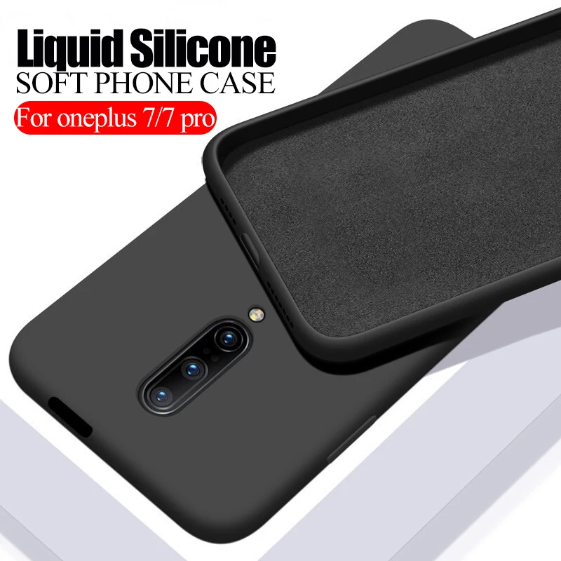 Модный чехол из жидкого силикона для Oneplus 7 смартфона One Plus Pro one + Oneplus7 Oneplus7pro 1 7pro