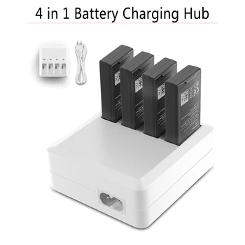 

Charger 4 in 1 Multi Battery Charging Hub for DJI Ryze Tello Drone Intelligent Flight Battery 1100mAh Quick Charging Chargers