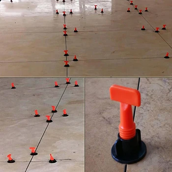 

50pcs/set Level Wedges Tile Spacers For Flooring Wall Tile Spacer Carrelage Tile Leveling System Leveler Locator Spacers Plier