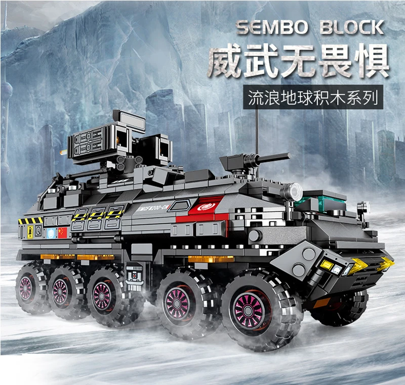 Военный блок SEMBO DIY Автоцистерна перевозчик техника строительные блоки для