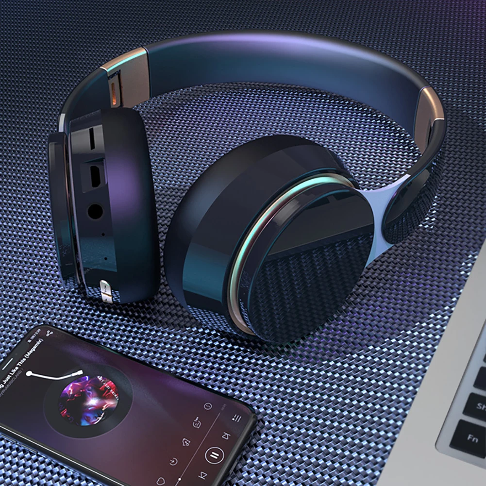 Wireless Headset Bluetooth 5 0 Headphone Adjustable Stereo Headset Earphones for Smartphones PC Xiaomi Huawei Smartphone