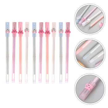 

10 Pcs Cartoon Adorable Creative Practical Sign Pen Roller Pen Rollerball Pen for Girls Students Children Boys