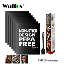  WALFOS BBQ Coating Sheet Grill Mat Outdoor Baking Non-Stick Pad Reusable Cooking Plate 40 * 33cm  Kitchen Tools BBQ Accessories 