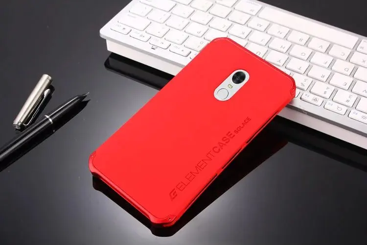 Red Global противоударный бронированный чехол для Xiaomi Redmi Note 4 чехол металлический каркас жесткий алюминиевый Гибридный ПК задняя крышка для Redmi Note 4X - Цвет: Red
