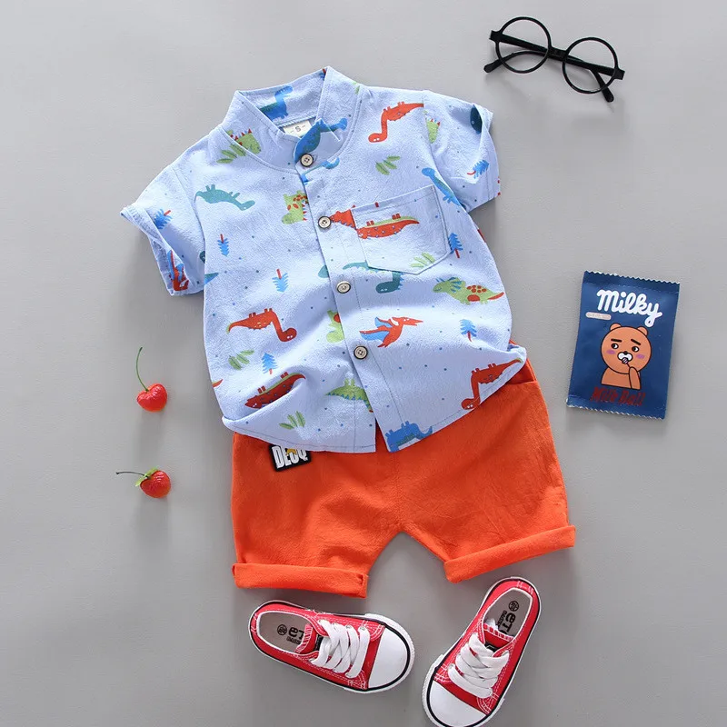 pajamas for birthday girl Fashion Baby Boy's Suit Summer Casual Clothes Set Top Shorts 2PCS Baby Clothing Set for Boys Infant Suits Kids Clothes winter baby suit