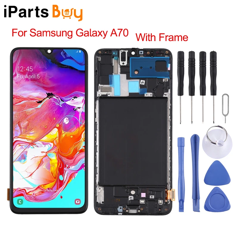 IPartsBuy для Samsung Galaxy A70 TFT ЖК-экран и дигитайзер полная сборка с рамкой не