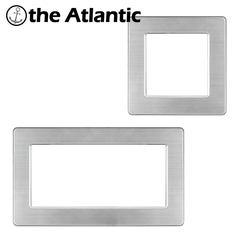 S Series Customize Silver Stainless Steel Metal Frame Diy Socket Outlet Free Combination Single Double Triple Quadruple Panel Electrical Sockets Aliexpress