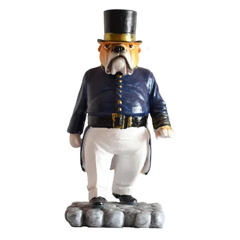 

Vintage French Bulldog Statue Resin Cute Animal Sculpture Home Decoration Accessories Modern Art Ornament Figurine Desktop Decor