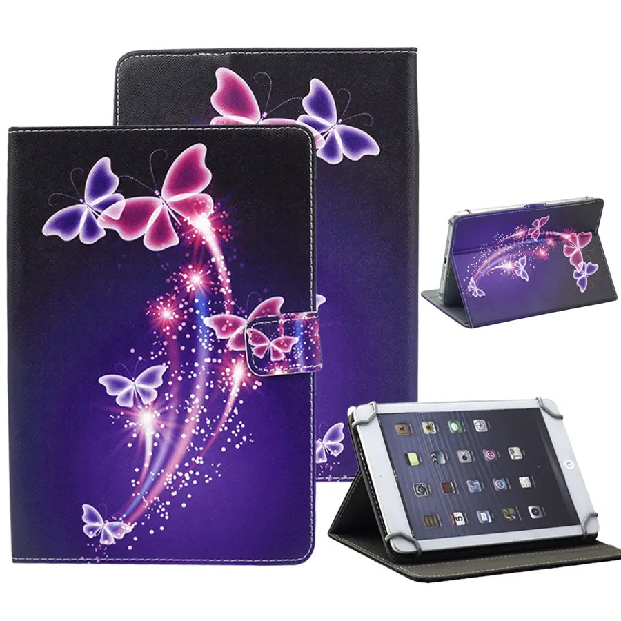 Универсальный 9,7 10 10,1 inch Tablet PC Печатный кожаный флип-чехол с подставкой для huawei lenovo samsung Tab 9,7 iPad 2/3/4 Air Чехол
