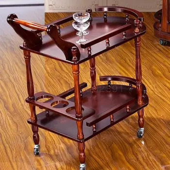 

Dining Car, Liquor Cart, Snack Cart, Refreshment Cart, Tea Cart, Solid Wood Dining Cart, Hotel Cart