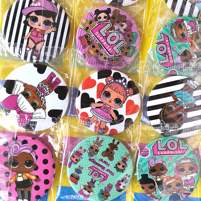 LOL surprise lol dolls toys Badge Birthday Party Decorations Kid Anime Figure Small Badges for Clothes Dress Boys Girls | Игрушки и
