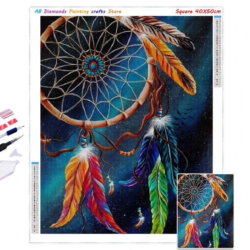 5D DIY Diamond Painting Wolf AB Drill Full Square/Round Aniaml Eagle Diamont Embroidery Butterfly Mosaic Cross Stitch Home Decor 