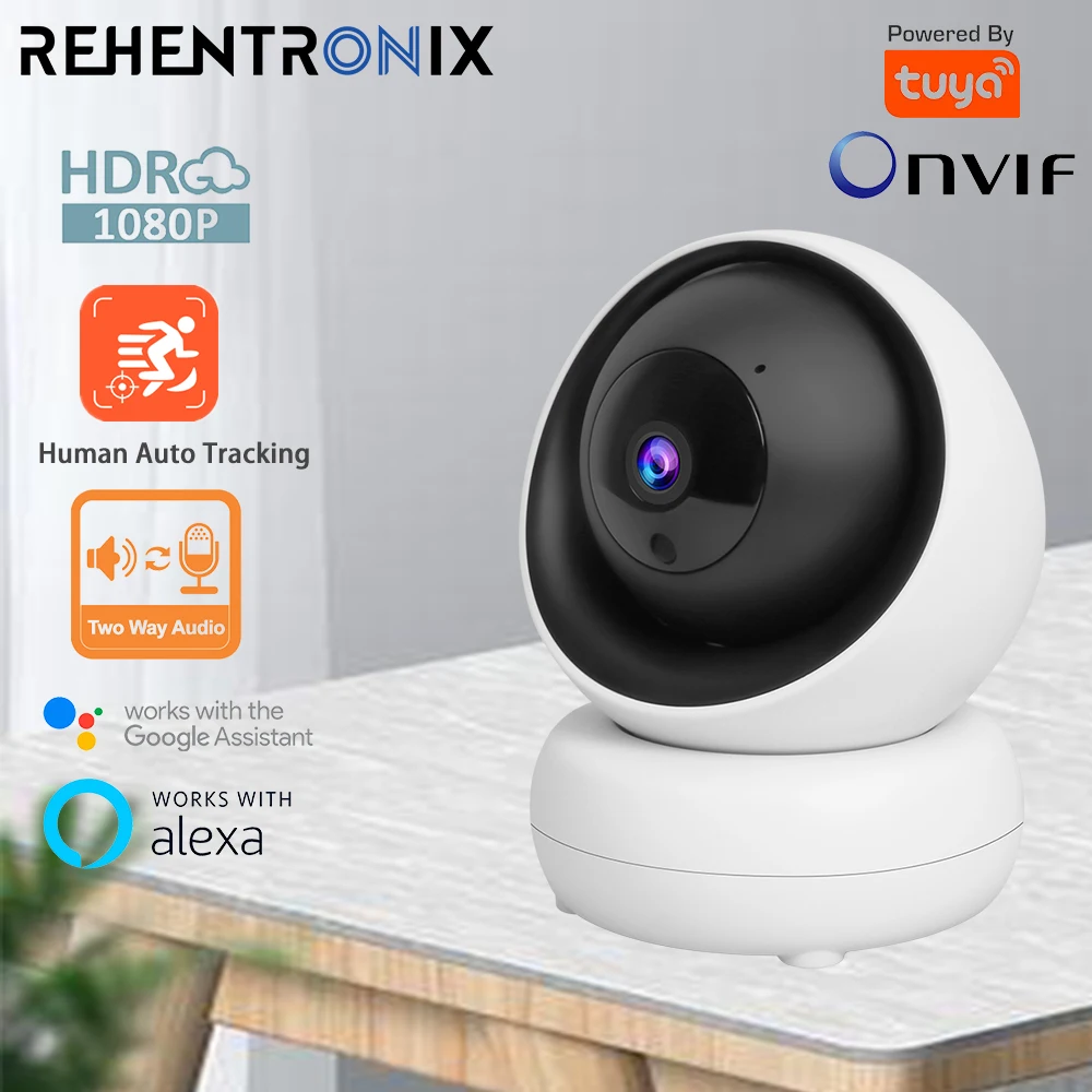 Tuya ONVIF IP Камера Смарт домашняя WiFi PTZ 1080P Беспроводной безопасности с функцией