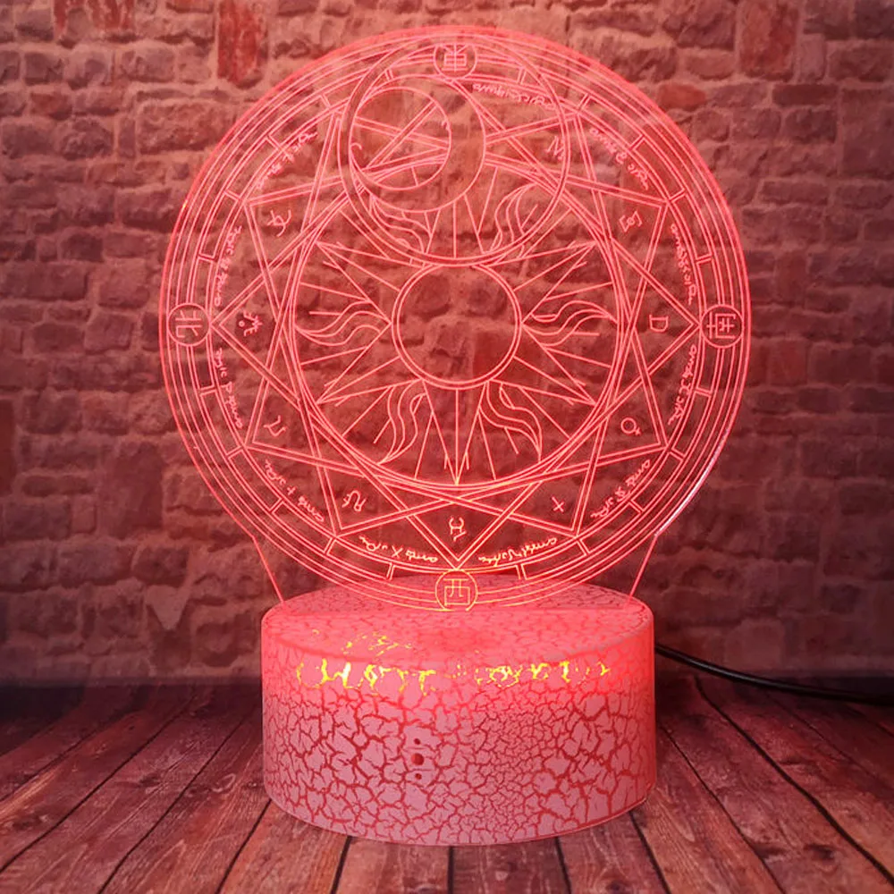 Аниме японская карта Captor Card Sakura Magic Circle набор экшн фигурок 7 цветов Ночной